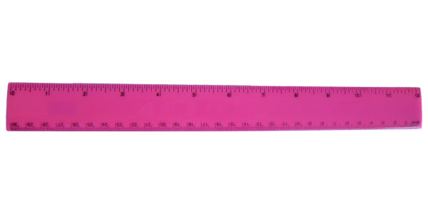 plastic staight ruler 30 cm